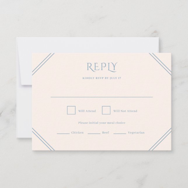 Tarjeta RSVP de boda de diamantes (Anverso)