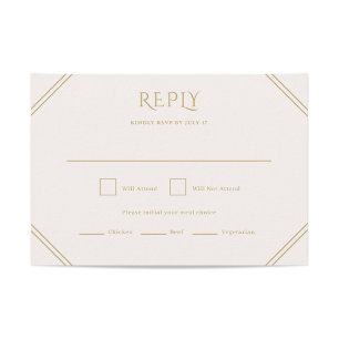 Tarjeta RSVP de boda de diamantes