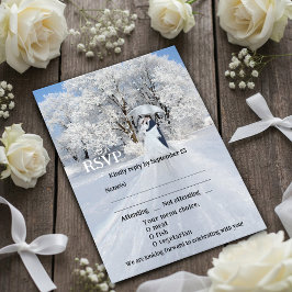 Tarjeta RSVP de Boda de Dream Wedam Wonderland de 