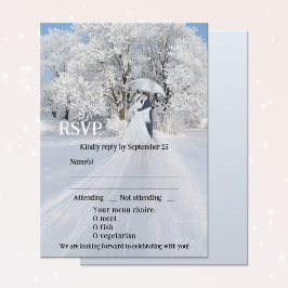 Tarjeta RSVP de Boda de Dream Wedam Wonderland de 