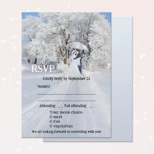 Tarjeta RSVP de Boda de Dream Wedam Wonderland de 