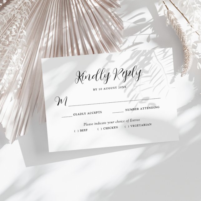 tarjeta RSVP de boda de elección de comida con let (Subido por el creador)