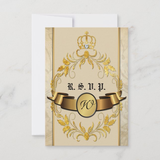 Tarjeta RSVP de Boda de hadas de hadas (Anverso)