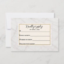 Tarjeta RSVP de boda de malla de susurro