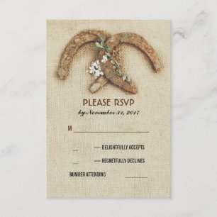 tarjeta RSVP de boda de matrimonio de pareja de ca