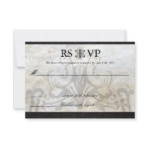 Tarjeta RSVP de Boda de nudo gaélico celta