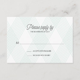 Tarjeta RSVP de Boda de Oro