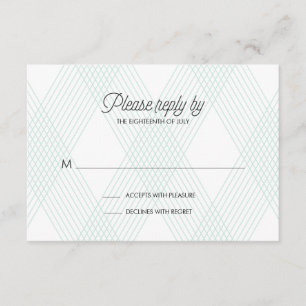 Tarjeta RSVP de Boda de Oro