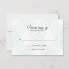 Tarjeta RSVP de Boda de Oro