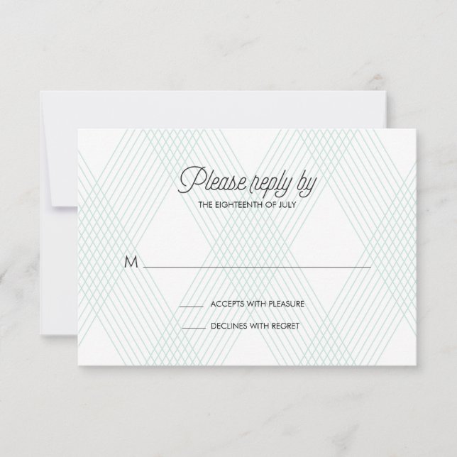 Tarjeta RSVP de Boda de Oro (Anverso)