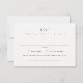 Tarjeta RSVP de boda de paisajes formales Parker