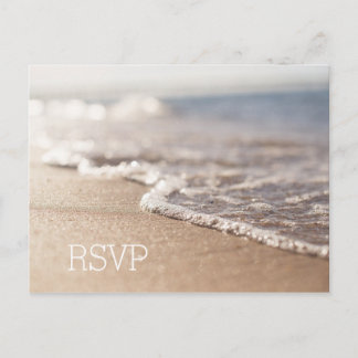 Tarjeta RSVP de boda de playa