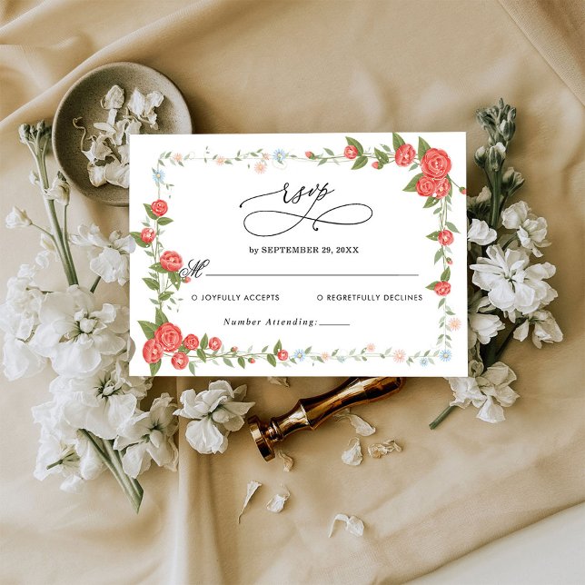 Tarjeta RSVP de boda de presupuesto (Subido por el creador)