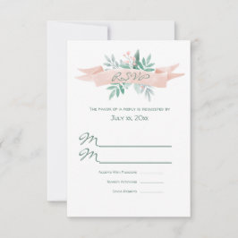 Tarjeta RSVP de Boda de verano dulce