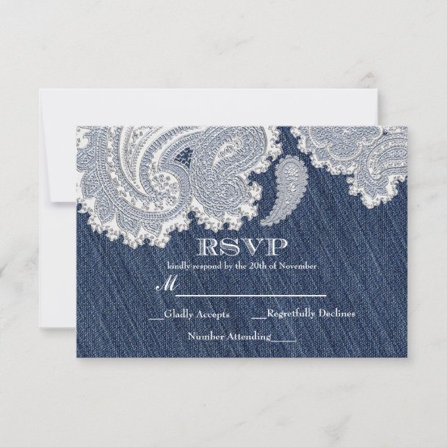 Tarjeta RSVP de Boda Elegante de Casas Blancas Den (Anverso)