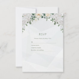 Tarjeta RSVP de boda floral