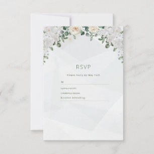 Tarjeta RSVP de boda floral