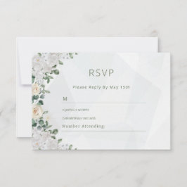 Tarjeta RSVP de boda floral
