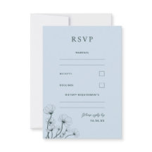 Tarjeta RSVP de boda húmeda botánica GRACE