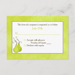 Tarjeta RSVP de boda   La pareja perfecta