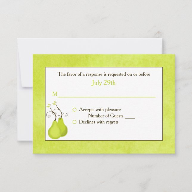 Tarjeta RSVP de boda | La pareja perfecta (Anverso)