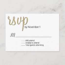 Tarjeta RSVP de boda moderna