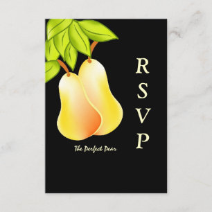 Tarjeta RSVP de boda otoño "Perfect Pair"