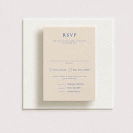 Tarjeta RSVP de boda vertical formal Parker