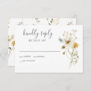 Tarjeta RSVP de Boho garden Floral Wedding