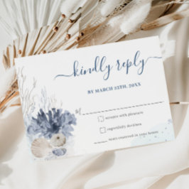Tarjeta RSVP de Boho moda Beach Destination Weddin
