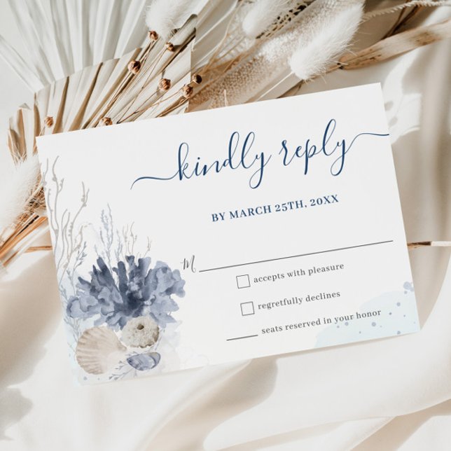 Tarjeta RSVP de Boho moda Beach Destination Weddin (Subido por el creador)