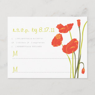 Tarjeta RSVP de bonitos
