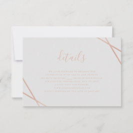 Tarjeta RSVP de borde geométrico