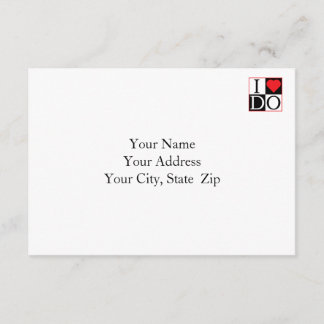 Tarjeta RSVP de casamiento