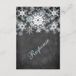 Tarjeta RSVP de casamiento con estilo Chalkboard c