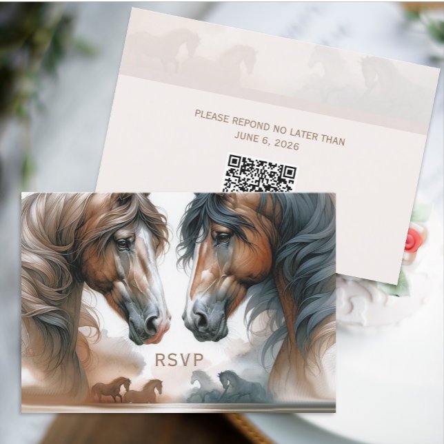 Tarjeta RSVP de casamiento de código QR (Subido por el creador)