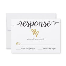 Tarjeta RSVP de casamiento de papel Kraft para Rel