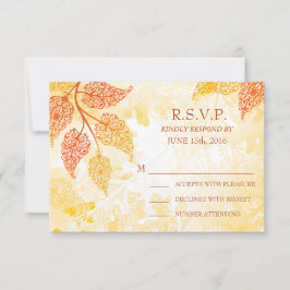 Tarjeta RSVP de casamiento para lacy deja matrimon