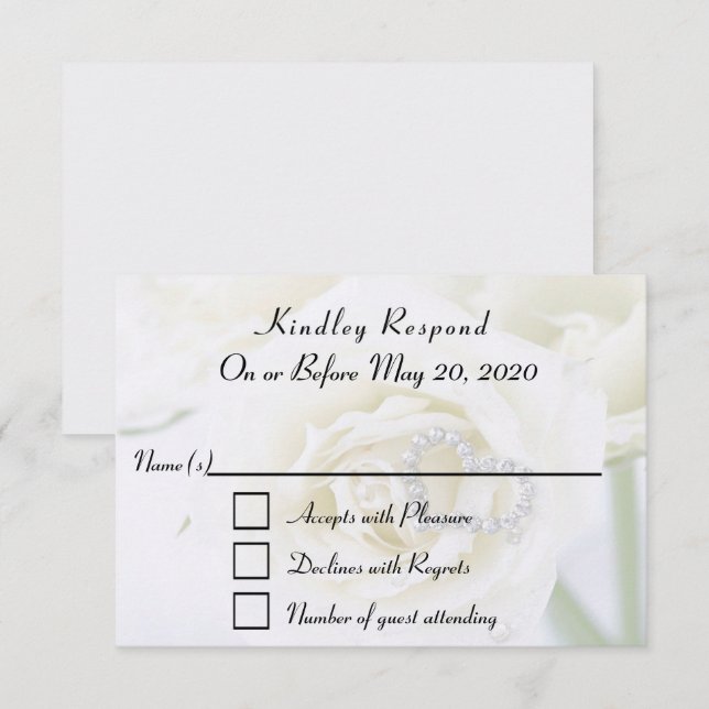 Tarjeta RSVP de celebración del aniversario (Anverso / Reverso)