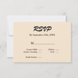 Tarjeta RSVP de Champagne
