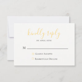 Tarjeta RSVP de Citrus Orchard Wedding