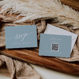 Tarjeta RSVP de código QR del Boda de coordenadas 