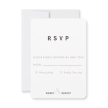 Tarjeta RSVP de colección botánica moderna