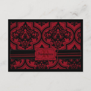Tarjeta RSVP de cumpleaños de vampiro