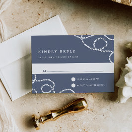 Tarjeta RSVP de disponibilidad | Gris pizarra