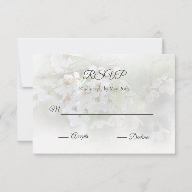 Tarjeta RSVP de Dreamoms Blossoms (Anverso)