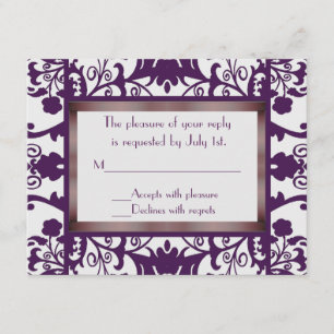 Tarjeta RSVP de ducha de boda