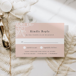 Tarjeta RSVP de Elección de Comida en Jardín Secre