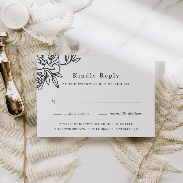 Tarjeta RSVP de Elección de Comida en Jardín Secre (Subido por el creador)