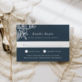 Tarjeta RSVP de Elección de Comida en Jardín Secre